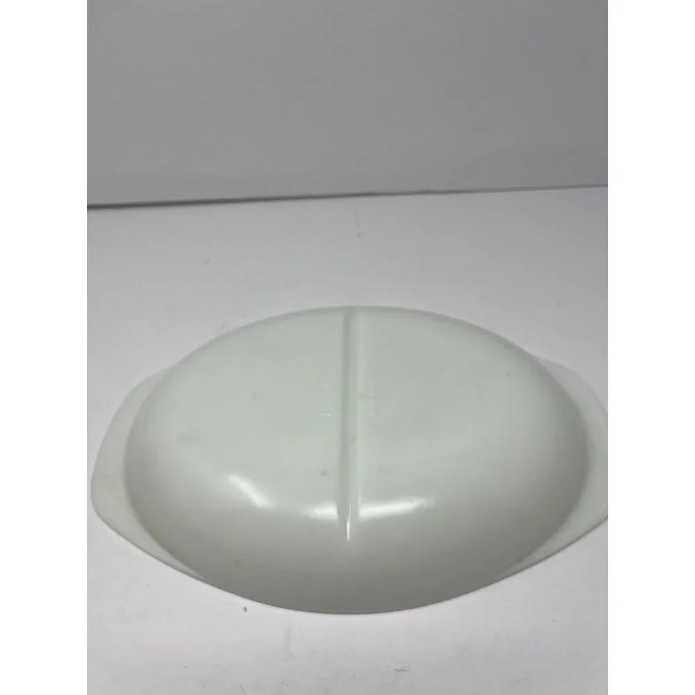 Vintage PYREX White #1063 Divided Glass Baking & Serving Dish‎ 1 1/2 Quarts